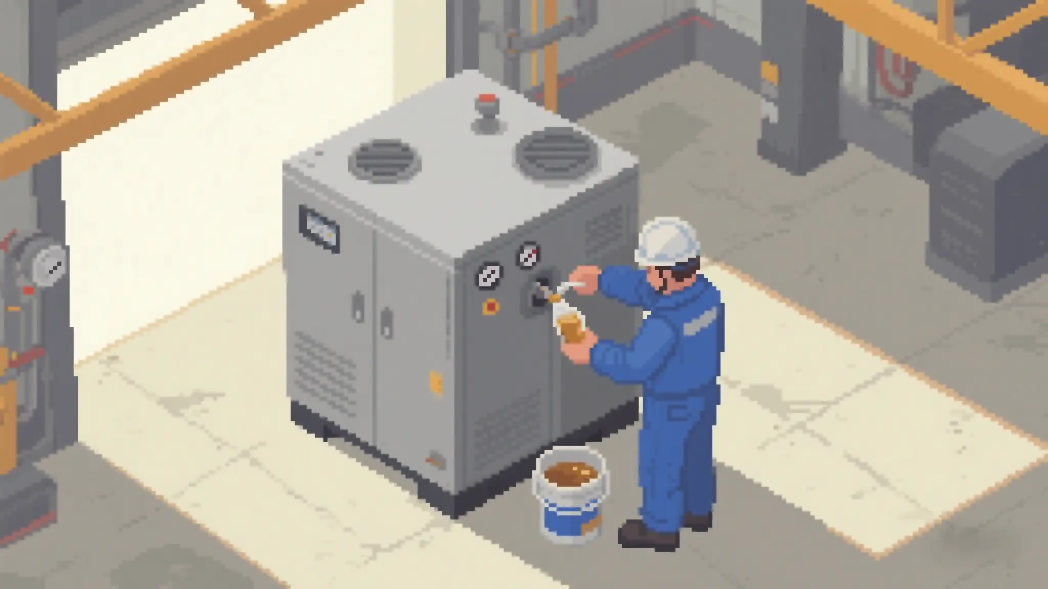 Air compressor maintenance