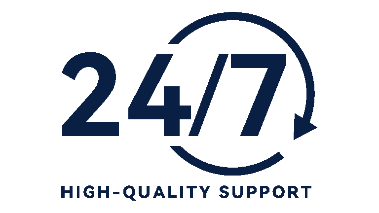 24/7 High-Quality Support