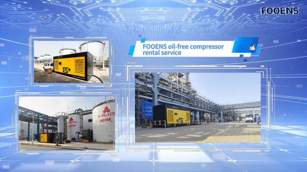 FOOENS OIL FREE AIR COMPRESSOR RENTAL SERVICE