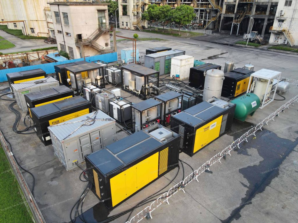 fooens oil free air compressor rental