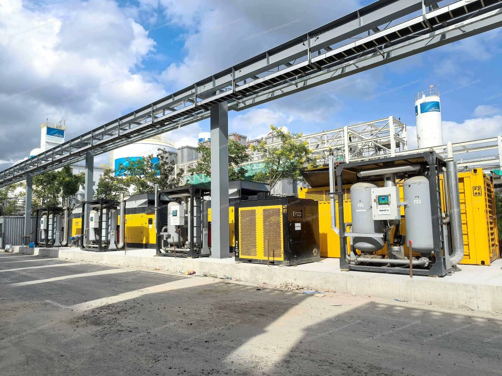 fooens oil free air compressor rental