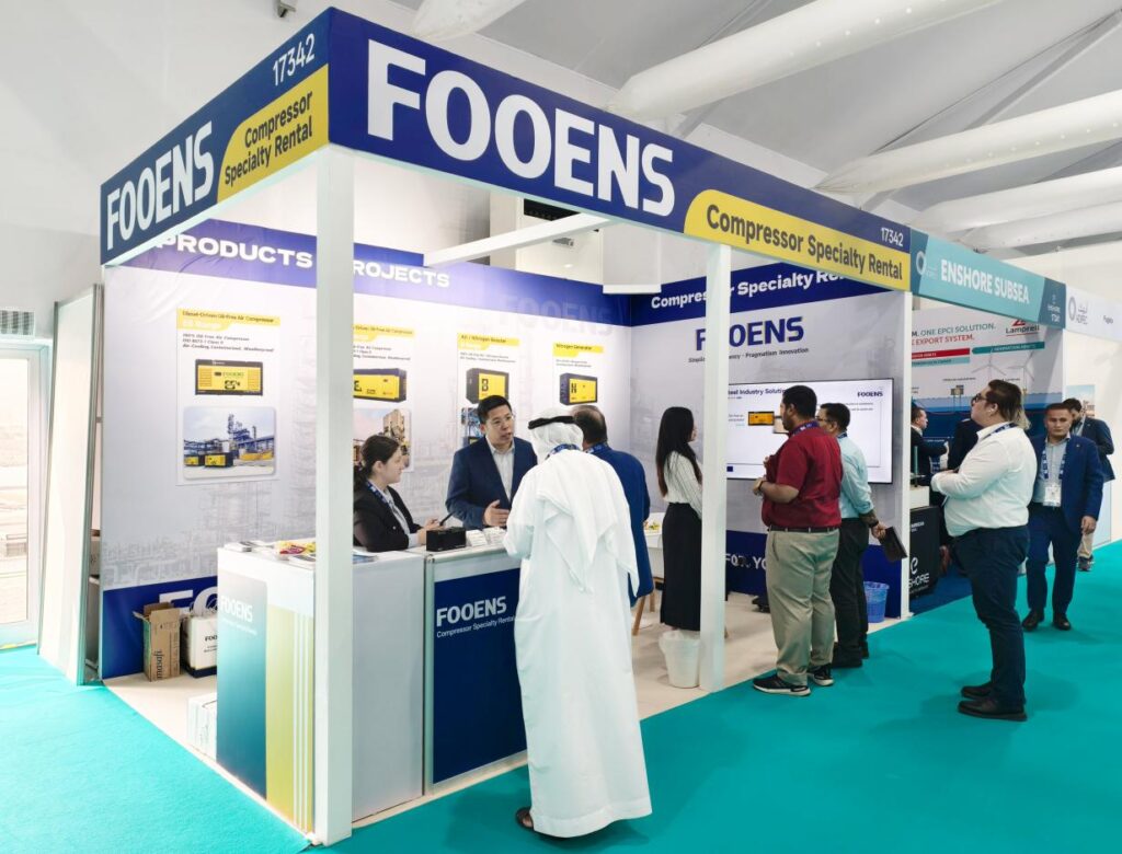 FOOENS Compressor Specialty Rental Branding at ADIPEC 2025