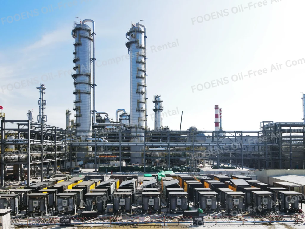 FOOENS oil-free compressors supporting MTO project stable operation