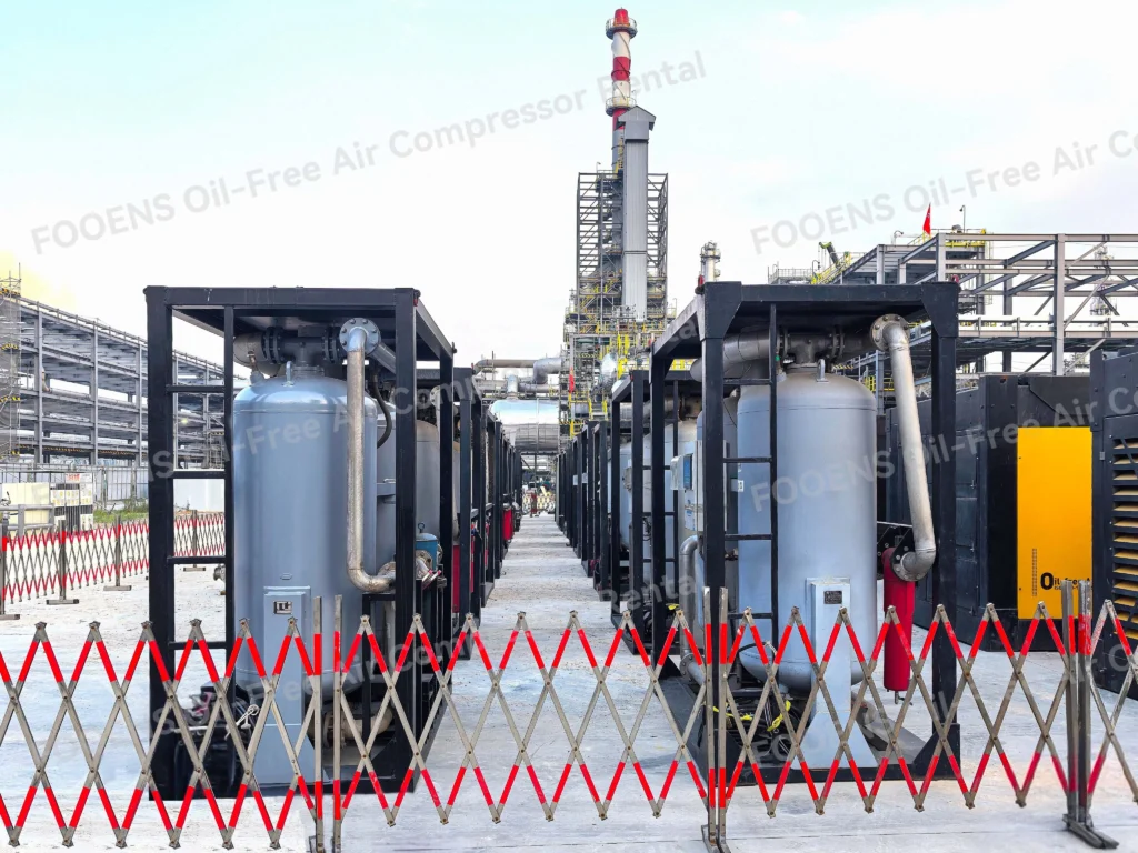 FOOENS oil-free air compressor rental for Class 0 clean air