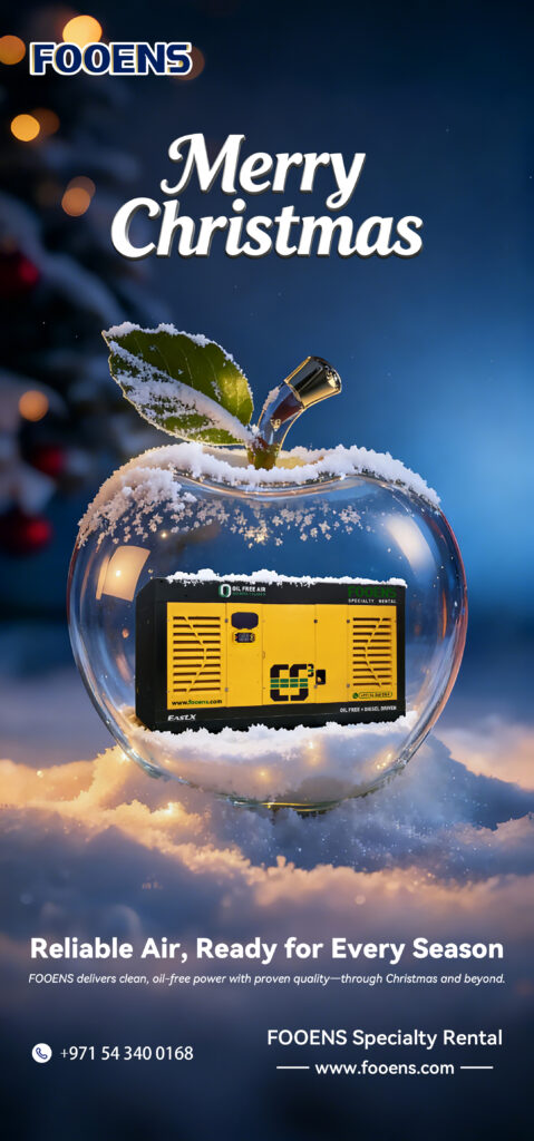 FOOENS delivers clean, oil-free power with proven quality—through Christmas and beyond.
